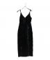 PRANK PROJECT（プランクプロジェクト）の古着「2-Way Velour Camisole Dress」｜ブラック