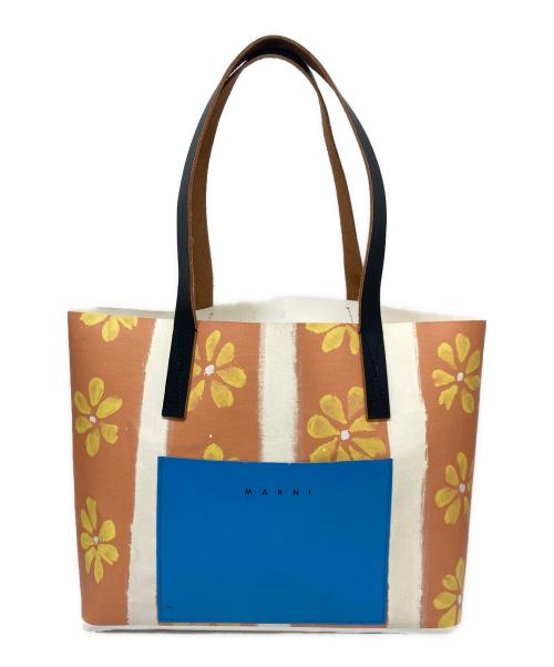 MARNI（マルニ）MARNI (マルニ) デイジープリントトートバッグ オレンジの古着・服飾アイテム