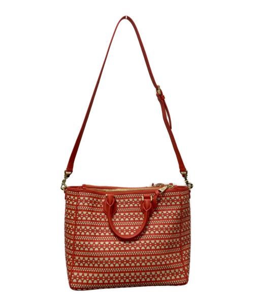 TORY BURCH（トリーバーチ）TORY BURCH (トリーバーチ) ロビンソン/トートバッグ/2WAYバッグ オレンジの古着・服飾アイテム