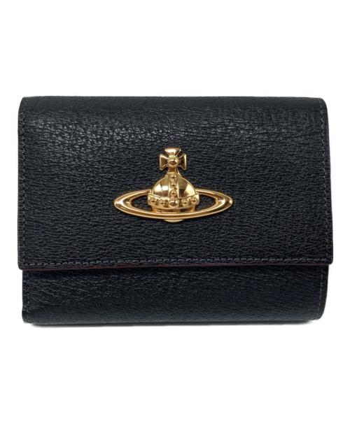Vivienne Westwood（ヴィヴィアンウエストウッド）Vivienne Westwood (ヴィヴィアンウエストウッド) オーブ3つ折り財布 ブラックの古着・服飾アイテム