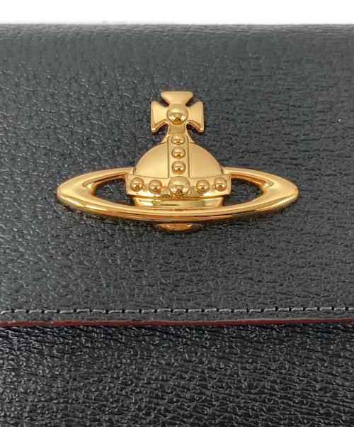 Vivienne Westwood（ヴィヴィアンウエストウッド）Vivienne Westwood (ヴィヴィアンウエストウッド) オーブ3つ折り財布 ブラックの古着・服飾アイテム