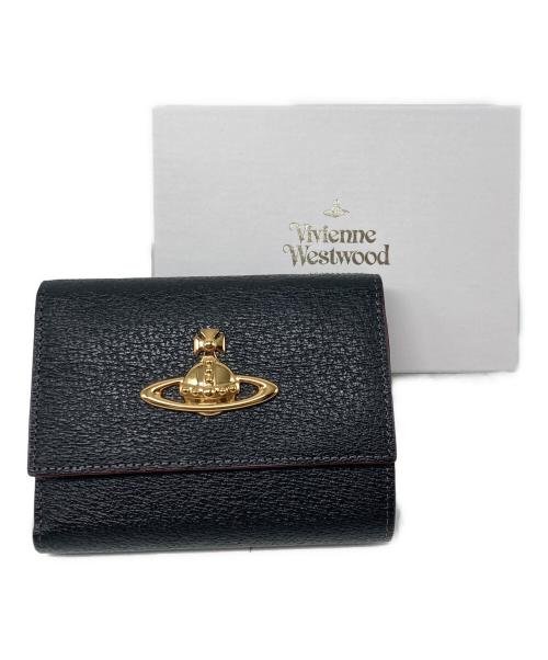 Vivienne Westwood（ヴィヴィアンウエストウッド）Vivienne Westwood (ヴィヴィアンウエストウッド) オーブ3つ折り財布 ブラックの古着・服飾アイテム