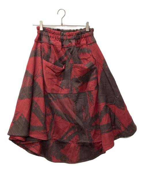 tamaki niime（タマキ ニイメ）tamaki niime (タマキ ニイメ) chotan skirt/チョタンスカート レッド サイズ:FREEの古着・服飾アイテム