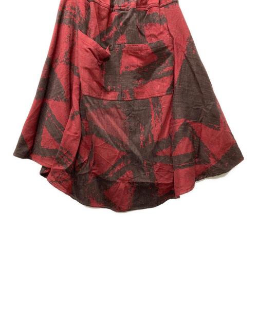 tamaki niime（タマキ ニイメ）tamaki niime (タマキ ニイメ) chotan skirt/チョタンスカート レッド サイズ:FREEの古着・服飾アイテム