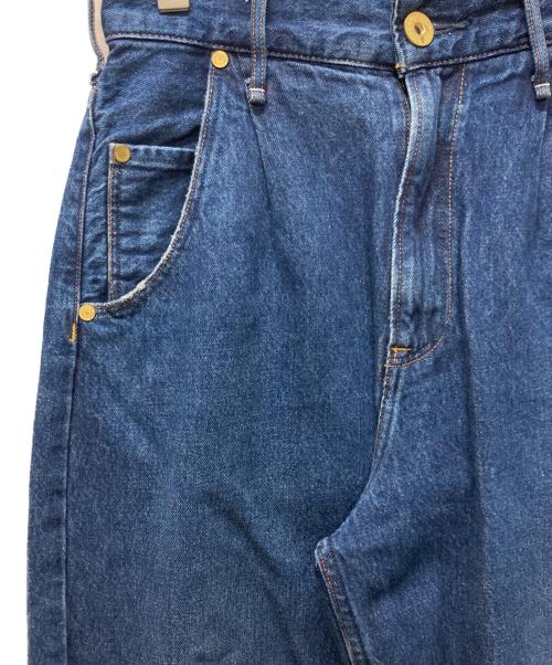 upper hights（アッパーハイツ）upper hights (アッパーハイツ) THE CONTE UN/別注タックデニムパンツ インディゴ サイズ:23の古着・服飾アイテム