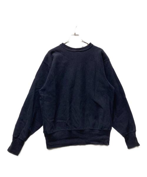Champion REVERSE WEAVE（チャンピオン リバース ウィーブ）Champion REVERSE WEAVE (チャンピオン リバース ウィーブ) IOWA二段プリントリバースウィーブスウェット ネイビー サイズ:Lの古着・服飾アイテム