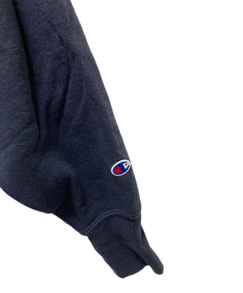 Champion REVERSE WEAVE（チャンピオン リバース ウィーブ）Champion REVERSE WEAVE (チャンピオン リバース ウィーブ) IOWA二段プリントリバースウィーブスウェット ネイビー サイズ:Lの古着・服飾アイテム