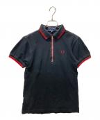 FRED PERRY×COMME des GARCONS SHIRTフレッドペリー×コムデギャルソンシャツ）の古着「鹿の子ポロシャツ」｜ブラック