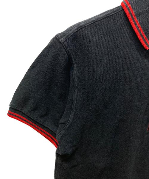 FRED PERRY（フレッドペリー）FRED PERRY (フレッドペリー) COMME des GARCONS SHIRT (コムデギャルソンシャツ) 鹿の子ポロシャツ ブラック サイズ:XSの古着・服飾アイテム
