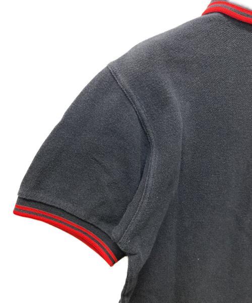 FRED PERRY（フレッドペリー）FRED PERRY (フレッドペリー) COMME des GARCONS SHIRT (コムデギャルソンシャツ) 鹿の子ポロシャツ ブラック サイズ:XSの古着・服飾アイテム