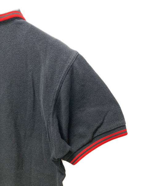 FRED PERRY（フレッドペリー）FRED PERRY (フレッドペリー) COMME des GARCONS SHIRT (コムデギャルソンシャツ) 鹿の子ポロシャツ ブラック サイズ:XSの古着・服飾アイテム