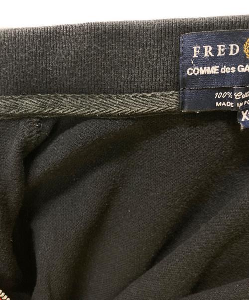 FRED PERRY（フレッドペリー）FRED PERRY (フレッドペリー) COMME des GARCONS SHIRT (コムデギャルソンシャツ) 鹿の子ポロシャツ ブラック サイズ:XSの古着・服飾アイテム