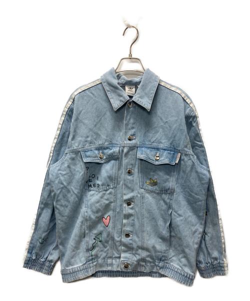 adidas Originals（アディダスオリジナル）adidas Originals (アディダスオリジナル) FIORUCCI (フィオルッチ) デニムジャケット インディゴ サイズ:Mの古着・服飾アイテム