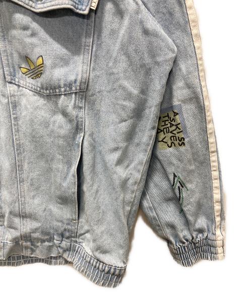adidas Originals（アディダスオリジナル）adidas Originals (アディダスオリジナル) FIORUCCI (フィオルッチ) デニムジャケット インディゴ サイズ:Mの古着・服飾アイテム