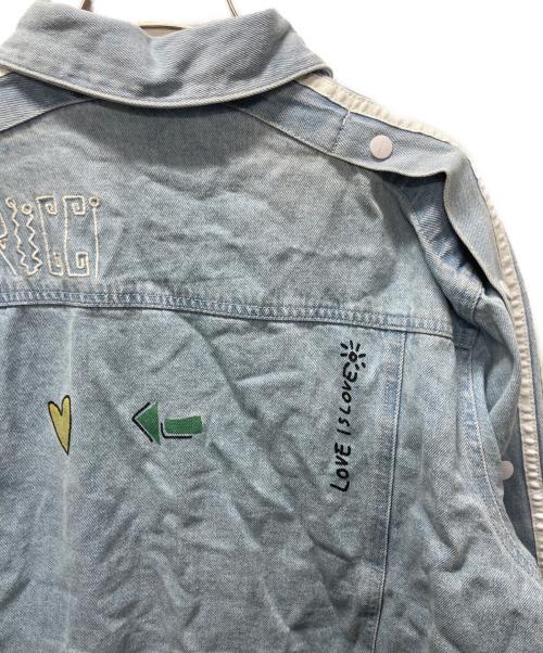adidas Originals（アディダスオリジナル）adidas Originals (アディダスオリジナル) FIORUCCI (フィオルッチ) デニムジャケット インディゴ サイズ:Mの古着・服飾アイテム