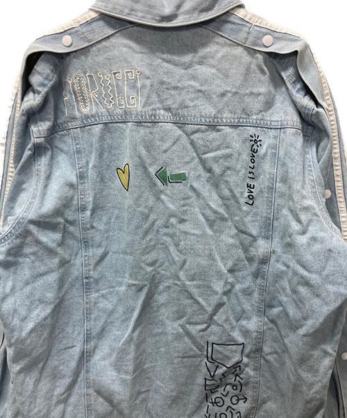 adidas Originals（アディダスオリジナル）adidas Originals (アディダスオリジナル) FIORUCCI (フィオルッチ) デニムジャケット インディゴ サイズ:Mの古着・服飾アイテム