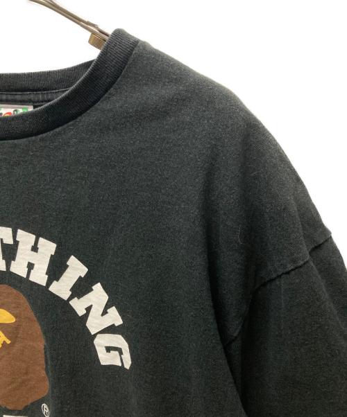 A BATHING APE（アベイシングエイプ）A BATHING APE (アベイシングエイプ) プリントTシャツ ブラック サイズ:XLの古着・服飾アイテム