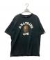 A BATHING APE（アベイシングエイプ）の古着「プリントTシャツ」｜ブラック