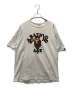 A BATHING APEアベイシングエイプ）の古着「COLLEGE MILO TEE」｜ホワイト