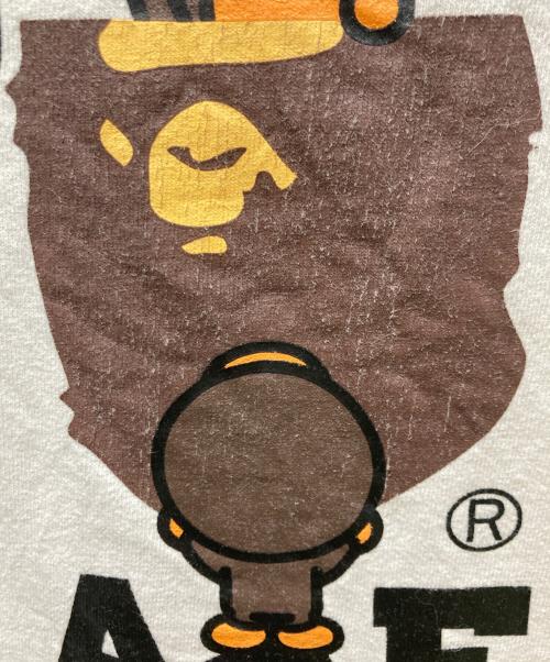 A BATHING APE（アベイシングエイプ）A BATHING APE (アベイシングエイプ) COLLEGE MILO TEE ホワイト サイズ:XLの古着・服飾アイテム