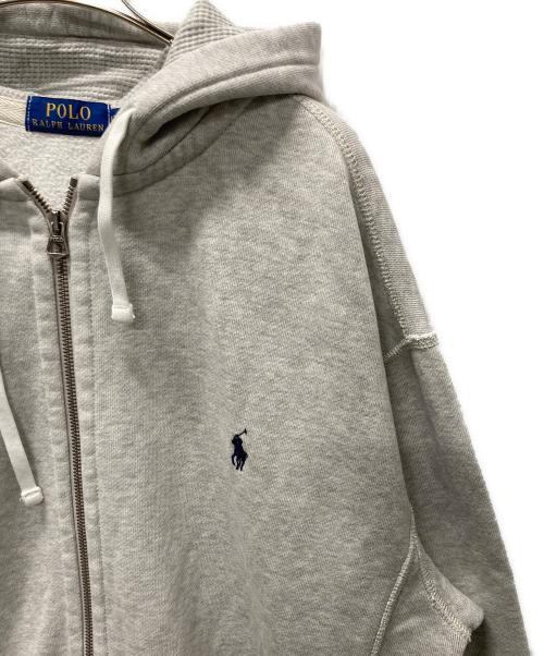 POLO RALPH LAUREN（ポロ・ラルフローレン）POLO RALPH LAUREN (ポロ・ラルフローレン) ジップパーカー グレー サイズ:Lの古着・服飾アイテム