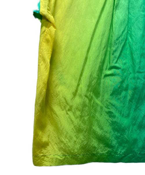 YUKI HASHIMOTO（ユウキハシモト）YUKI HASHIMOTO (ユウキハシモト) HOWDAY (ハウデイ) 別注 EXCLUSIVE SHORTSLEEVE SHIRTSオープンカラーシャツ グリーン×イエロー サイズ:46の古着・服飾アイテム