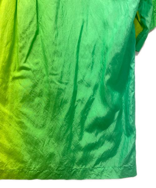 YUKI HASHIMOTO（ユウキハシモト）YUKI HASHIMOTO (ユウキハシモト) HOWDAY (ハウデイ) 別注 EXCLUSIVE SHORTSLEEVE SHIRTSオープンカラーシャツ グリーン×イエロー サイズ:46の古着・服飾アイテム