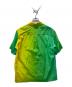 YUKI HASHIMOTO (ユウキハシモト) HOWDAY (ハウデイ) 別注 EXCLUSIVE SHORTSLEEVE SHIRTSオープンカラーシャツ グリーン×イエロー サイズ:46：7000円