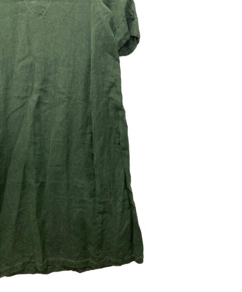 susuri（ススリ）susuri (ススリ) クルーズドレス/リネンロングワンピース グリーン サイズ:１の古着・服飾アイテム