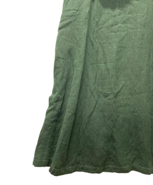susuri（ススリ）susuri (ススリ) クルーズドレス/リネンロングワンピース グリーン サイズ:１の古着・服飾アイテム