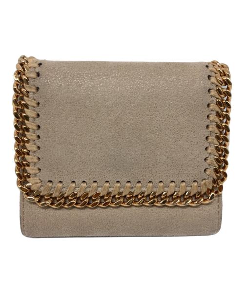 STELLA McCARTNEY（ステラマッカートニー）STELLA McCARTNEY (ステラマッカートニー) Falabella/ファラベラ3つ折り財布 ベージュの古着・服飾アイテム