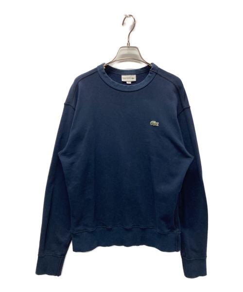 LACOSTE（ラコステ）LACOSTE (ラコステ) プレミアムコットン クルーネック スウェット ネイビー サイズ:Mの古着・服飾アイテム