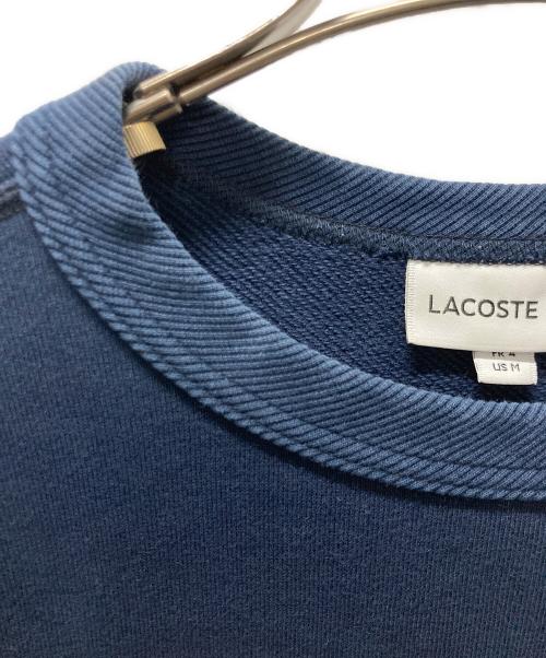 LACOSTE（ラコステ）LACOSTE (ラコステ) プレミアムコットン クルーネック スウェット ネイビー サイズ:Mの古着・服飾アイテム