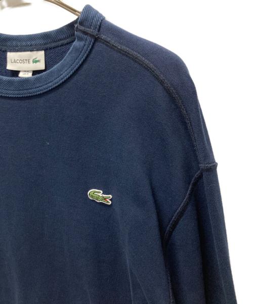 LACOSTE（ラコステ）LACOSTE (ラコステ) プレミアムコットン クルーネック スウェット ネイビー サイズ:Mの古着・服飾アイテム
