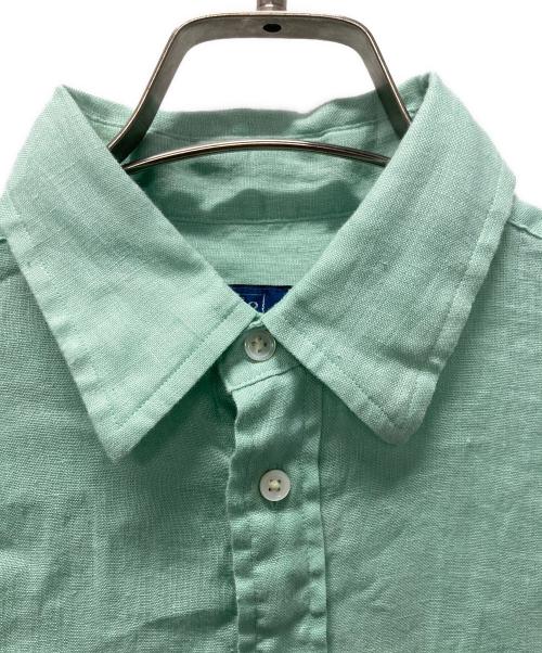POLO RALPH LAUREN（ポロ・ラルフローレン）POLO RALPH LAUREN (ポロ・ラルフローレン) ポニー刺繍リネンシャツ ブルー サイズ:XSの古着・服飾アイテム