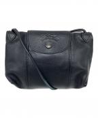 LONGCHAMPロンシャン）の古着「LE PLIAGE CUIR」｜ブラック