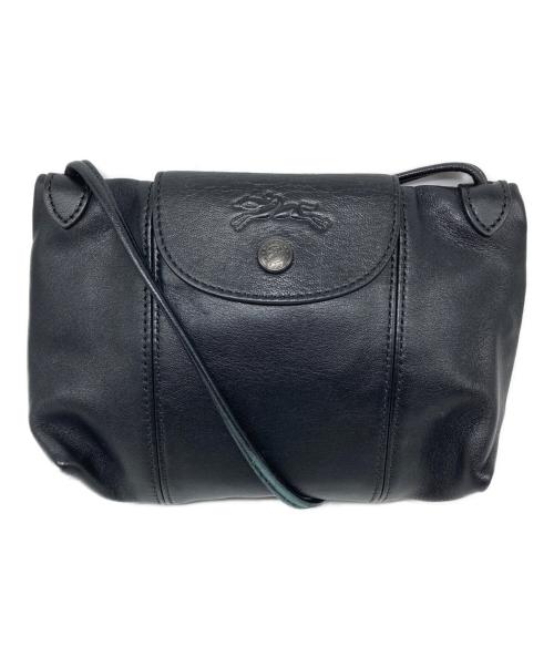 LONGCHAMP（ロンシャン）LONGCHAMP (ロンシャン) LE PLIAGE CUIR ブラックの古着・服飾アイテム