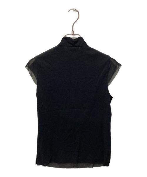 VIVIENNE TAM（ヴィヴィアンタム）VIVIENNE TAM (ヴィヴィアンタム) スタンドカラーパワーネットカットソー ブラック サイズ:SIZE 0の古着・服飾アイテム
