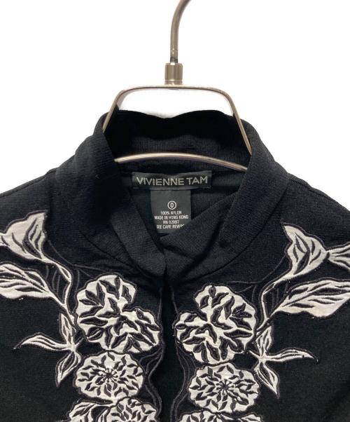 VIVIENNE TAM（ヴィヴィアンタム）VIVIENNE TAM (ヴィヴィアンタム) スタンドカラーパワーネットカットソー ブラック サイズ:SIZE 0の古着・服飾アイテム
