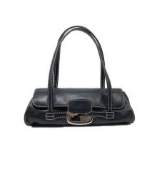 TOD'S（トッズ）の古着「ステッチハンドバッグ」｜ブラック