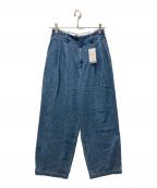 SLOBE IENAスローブ イエナ）の古着「LEDENIM TUCK TROUSERデニム」｜インディゴ