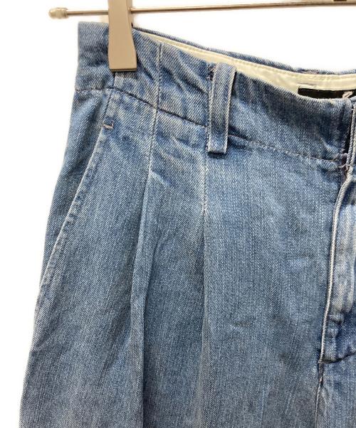 SLOBE IENA（スローブ イエナ）SLOBE IENA (スローブ イエナ) LEDENIM TUCK TROUSERデニム インディゴ サイズ:34 未使用品の古着・服飾アイテム