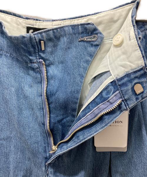 SLOBE IENA（スローブ イエナ）SLOBE IENA (スローブ イエナ) LEDENIM TUCK TROUSERデニム インディゴ サイズ:34 未使用品の古着・服飾アイテム