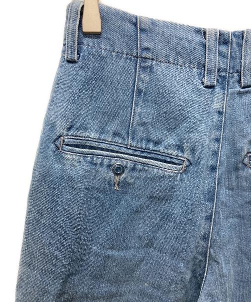 SLOBE IENA（スローブ イエナ）SLOBE IENA (スローブ イエナ) LEDENIM TUCK TROUSERデニム インディゴ サイズ:34 未使用品の古着・服飾アイテム