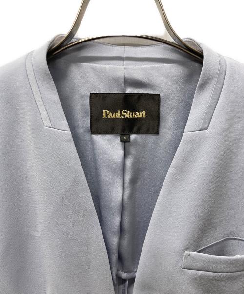 Paul Stuart（ポールスチュアート）Paul Stuart (ポールスチュアート) ノーカラージャケット スカイブルー サイズ:US6の古着・服飾アイテム