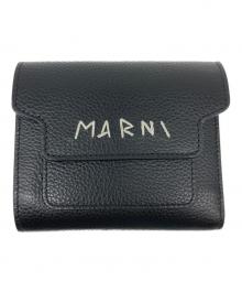 MARNI（マルニ）の古着「WALLET FLAP SQUARED 財布」｜ブラック