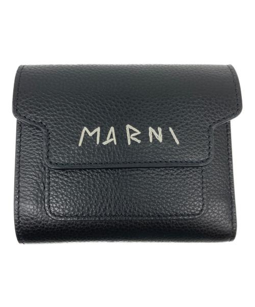 MARNI（マルニ）MARNI (マルニ) WALLET FLAP SQUARED 財布 ブラックの古着・服飾アイテム