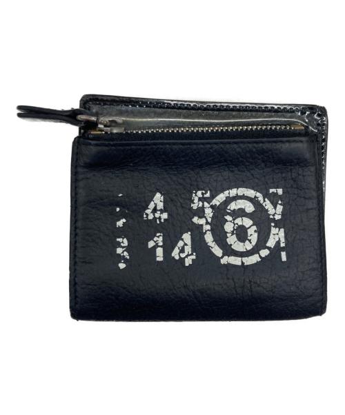 MM6 Maison Margiela（エムエムシックスメゾンマルジェラ）MM6 Maison Margiela (エムエムシックスメゾンマルジェラ) 2つ折り財布 ブラックの古着・服飾アイテム