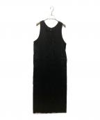 ）の古着「LINEN LONG DRESS」｜ブラック