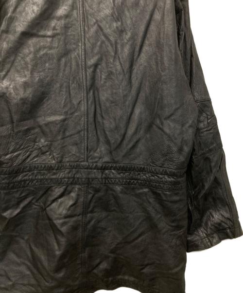 HARVEST（ハーヴェスト）HARVEST (ハーヴェスト) 90'sレザーコート ブラック サイズ:Lの古着・服飾アイテム